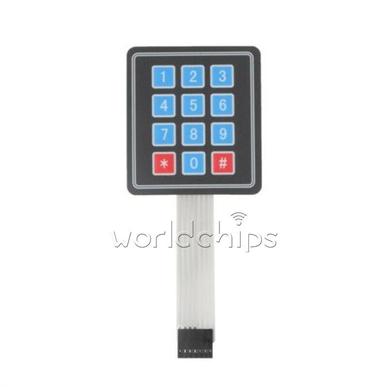 Matrix Array 12 Key Membrane Switch Keyboard For Arduino AVR 4x3