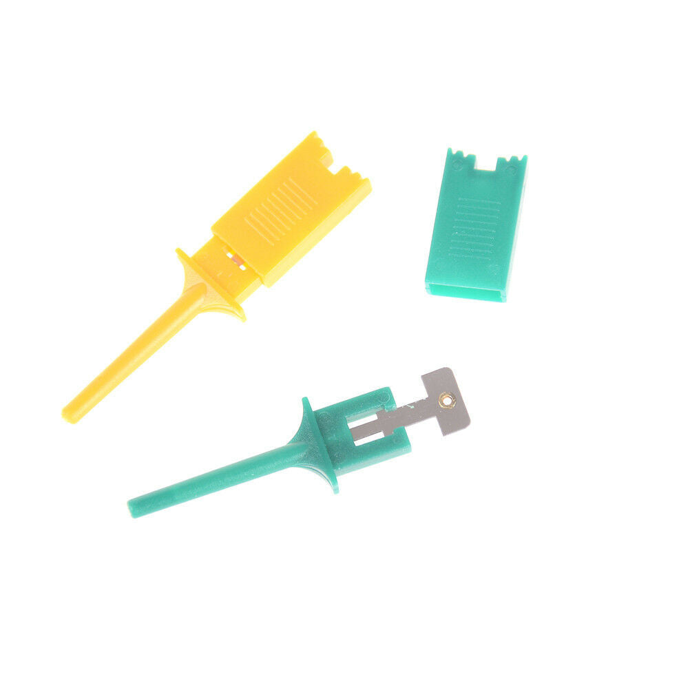 10Pcs Multimeter SMD IC SOIC Mini Test Clip Hook Grabbers Probe Jumper 5 colorDD