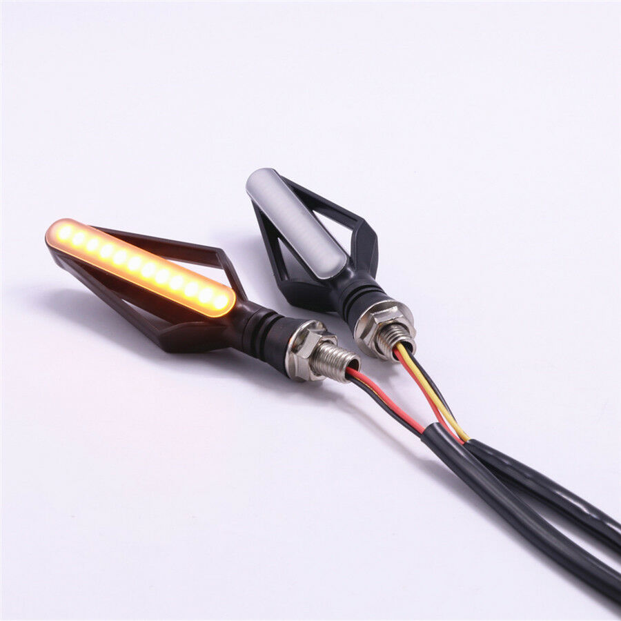 1 Pair Dual Colors 24LED Brake Tailight Flasher Strobe Flowing Turn Signal Light