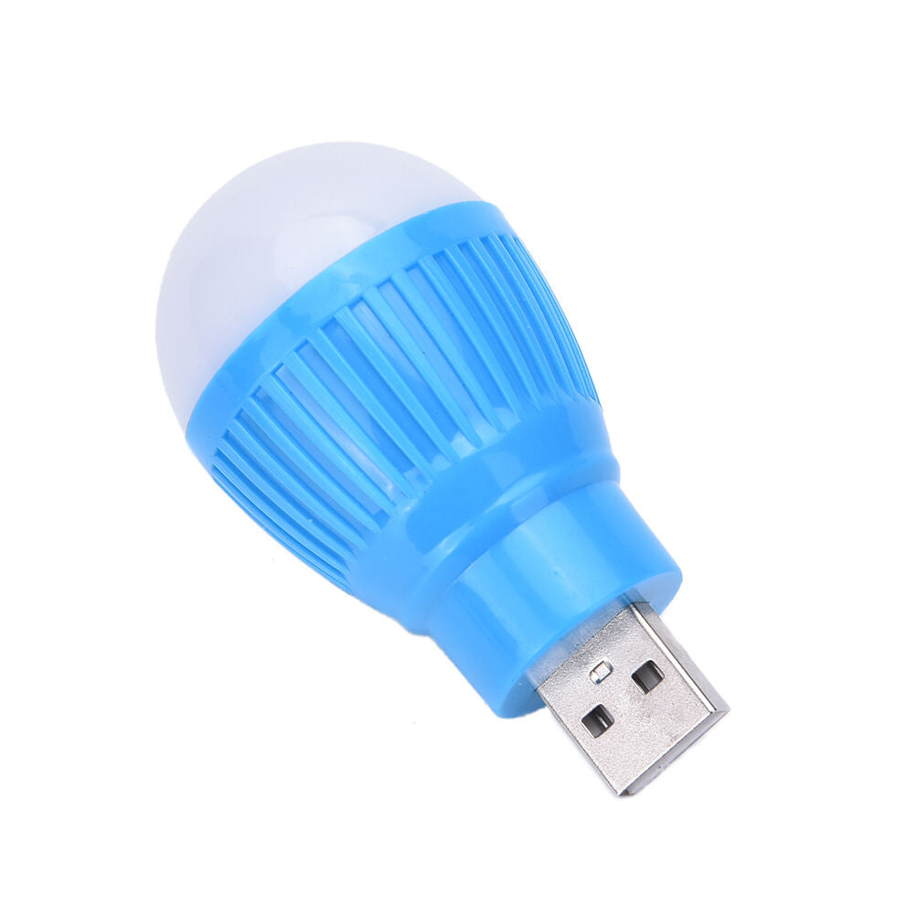 2x USB Mini LED Cool White Night Light Bulb for Portable Reading Flashlig.l8