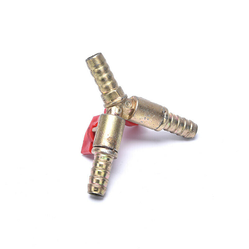 Clamp Fitting Fuel Water Oil Gas 3/8" 10mm Brass Y 3-Way Shut Off Ball Valve