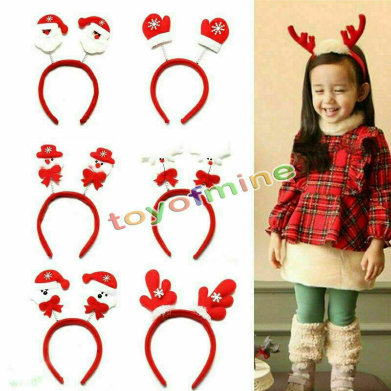 Christmas Headwear Santa Snowman Headband Headgear Xmas Gift Party Decor Random