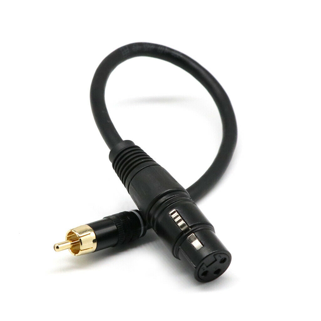 1Ft XLR Female To RCA Male Plug For Microphone Subwoofer Mixer Cable