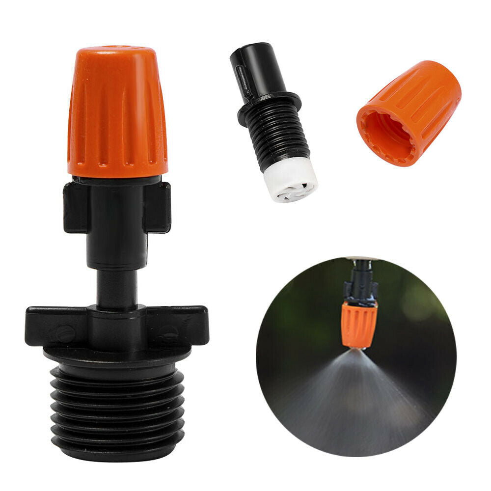 5-Head Cross Micro Sprinkler Garden Tool Irrigation Spray Nozzle Watering US