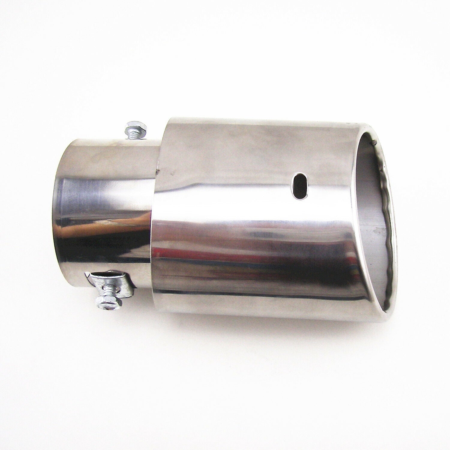Universal Chrome Stainless Steel Car Rear Round Exhaust Pipe Tail Muffler Tip