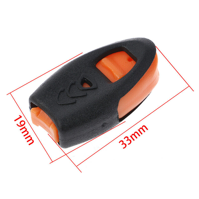 10PC Whistle Zipper Pull Cord Ends Lock Paracord OutdoorUS Lt