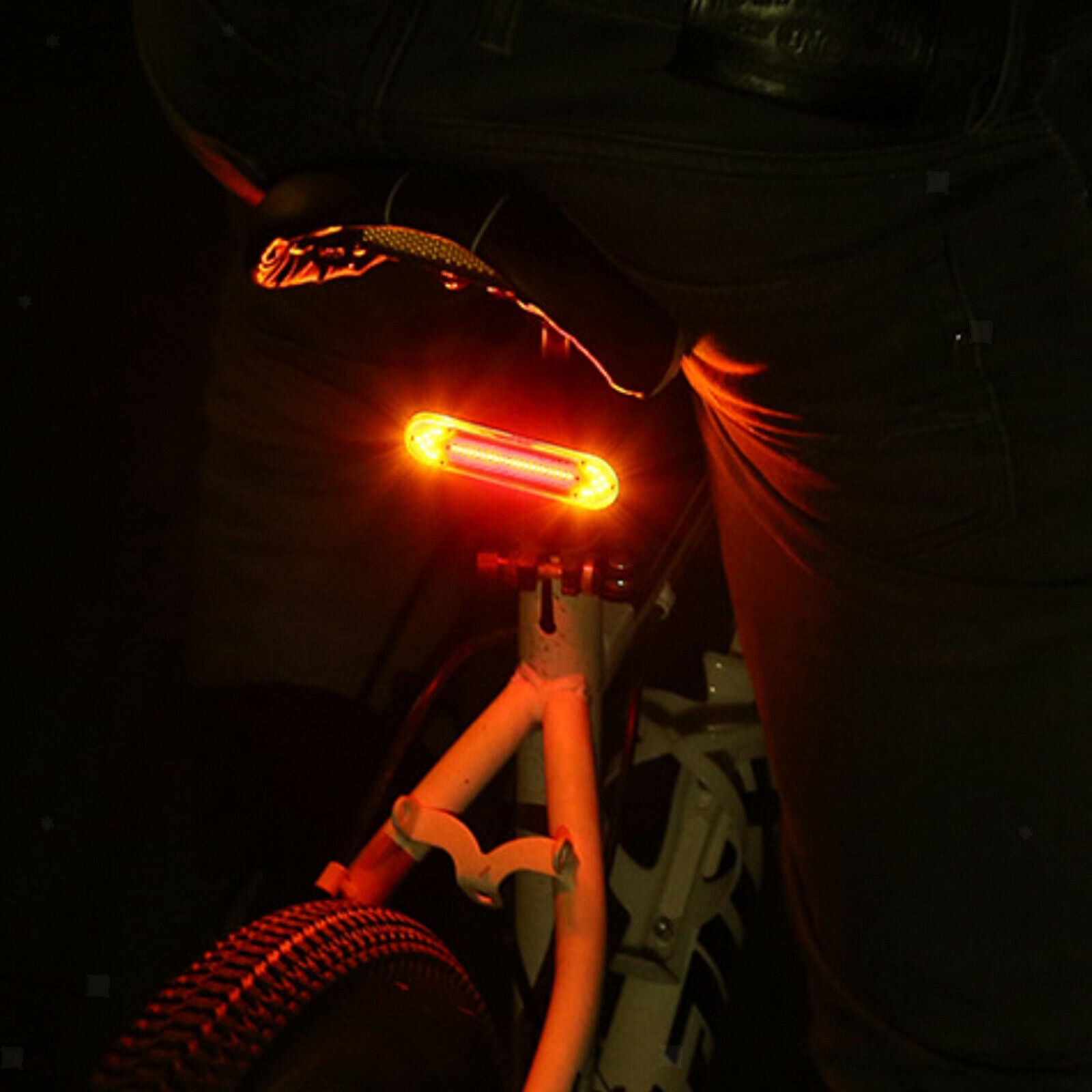 Bike Light USB Rechargeable with Remote Control Bike Rear Light Fits on Any Road