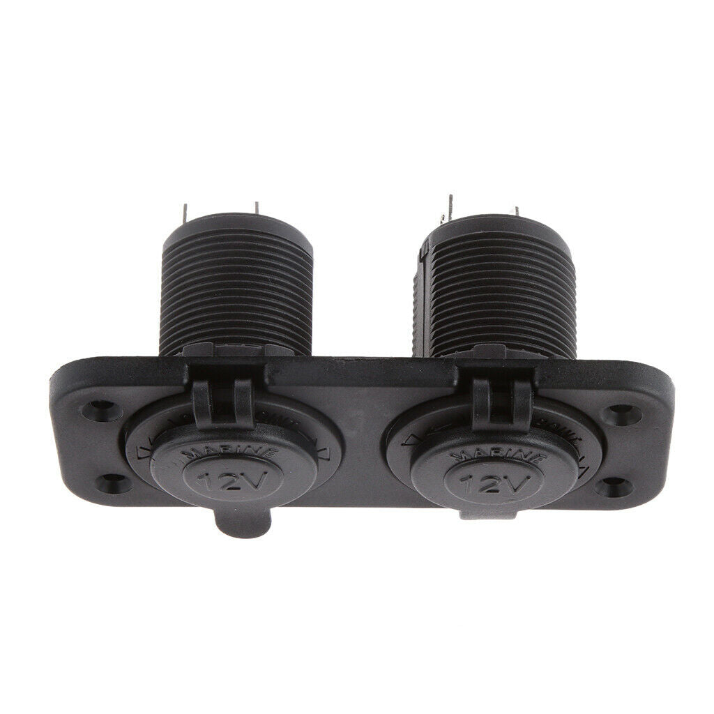 2-way Waterproof  Lighter Auxiliary Power Socket Car Motorbike