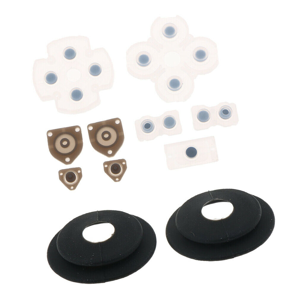 1 Set Conductive Rubber Pad For  PS4 Controller + Aim Assistance Rings