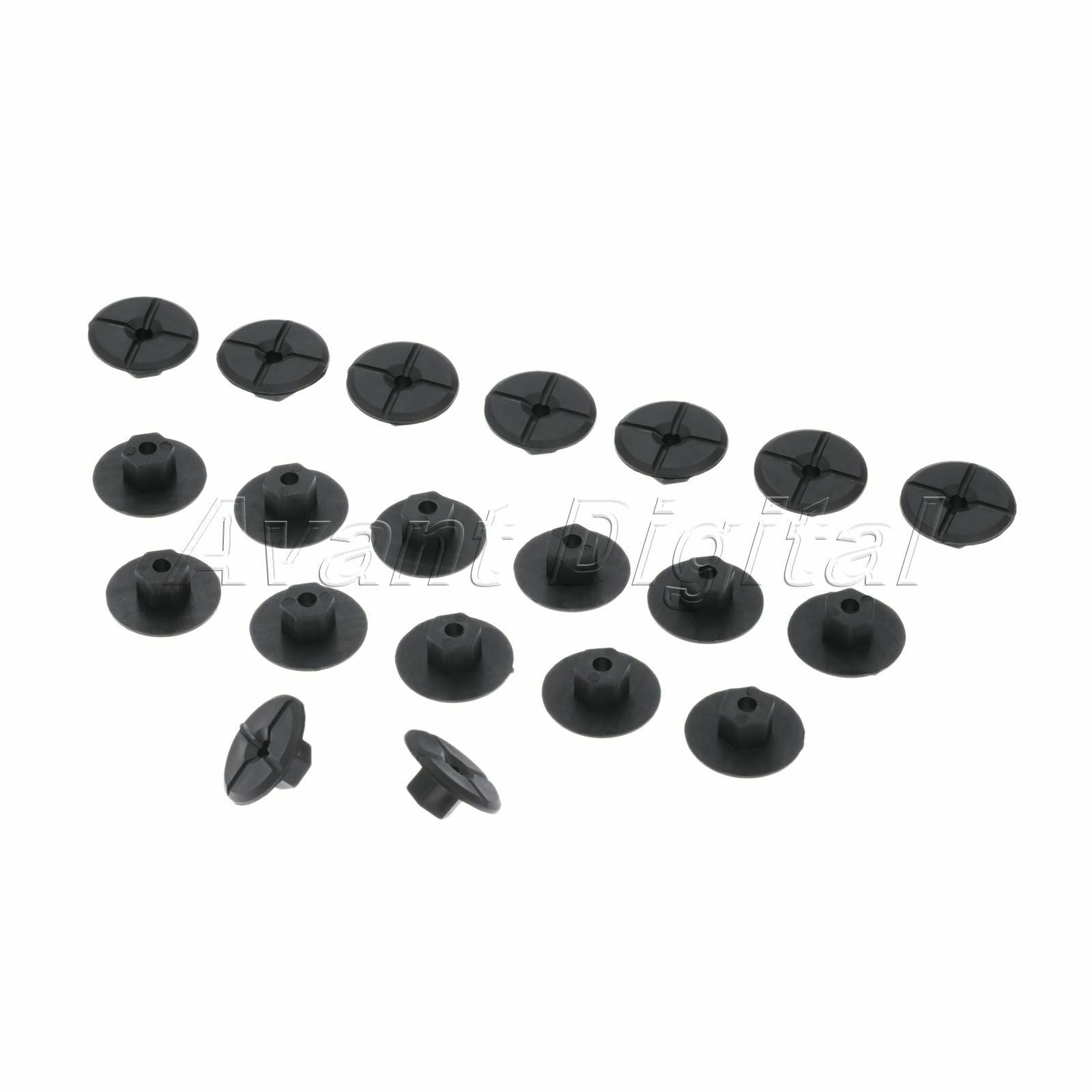 10 X Black Plastic UNTHREADED Nuts clips Fastener Fender Rivets For Mercedes