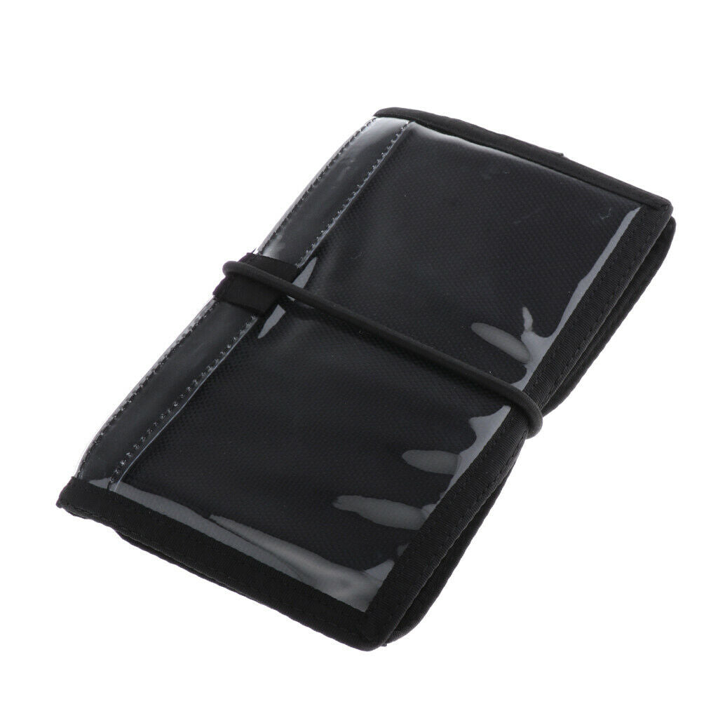 Waterproof Wet Notes Notepad Underwater Notebook with Pencil, Black Cover for