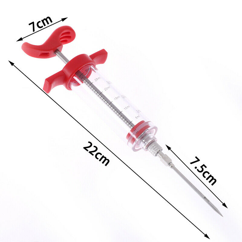 Food Flavor Seasoning BBQ Meat Syringe Marinade Injector Kit  for Pork Ch.l8