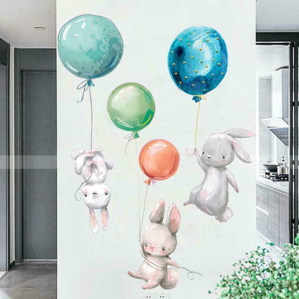 Rabbit Bunny Kids Wall Stickers Nursery Girls Decor Removable Art Easter HOT