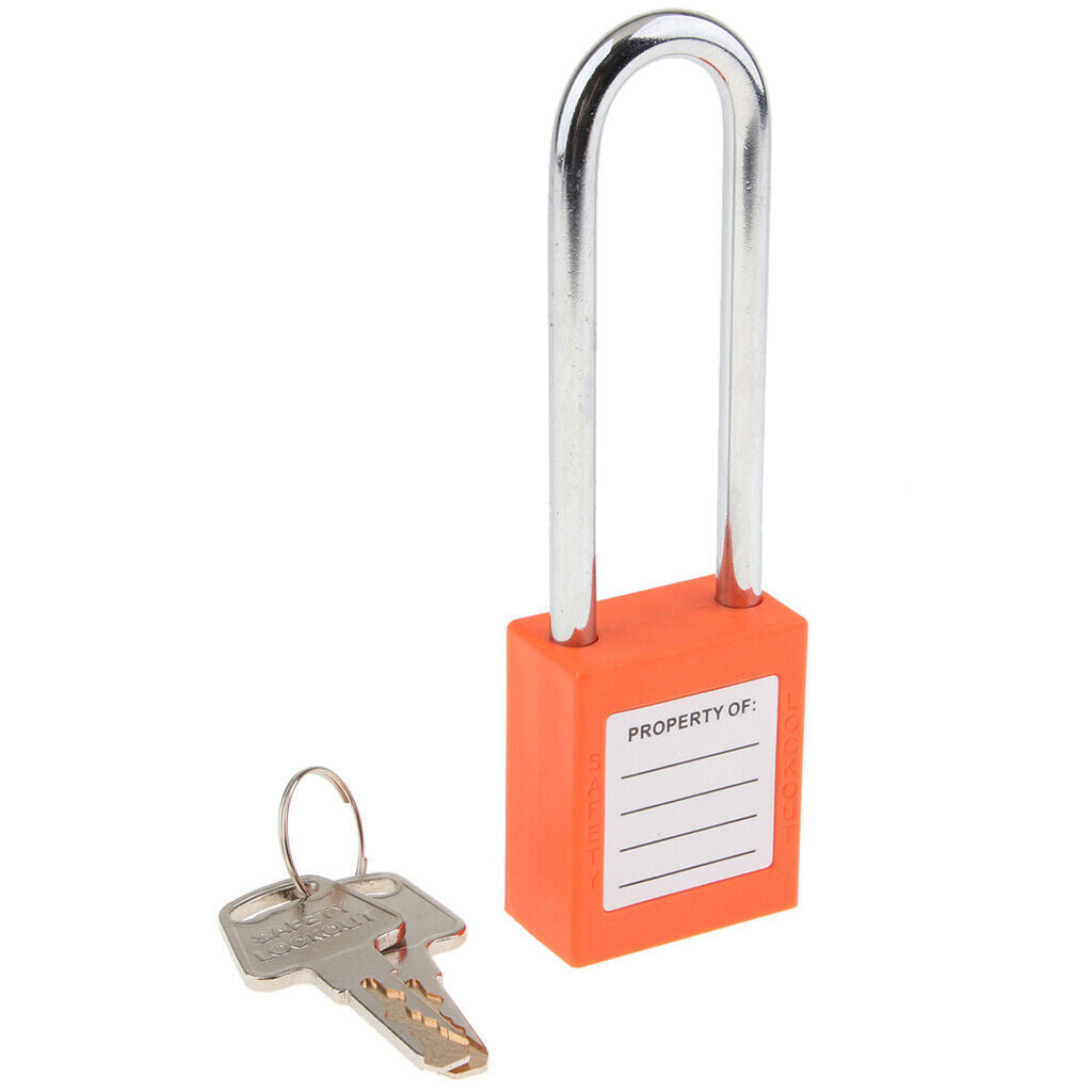 Safety Security Lockout Padlock Keyed Different  Orange