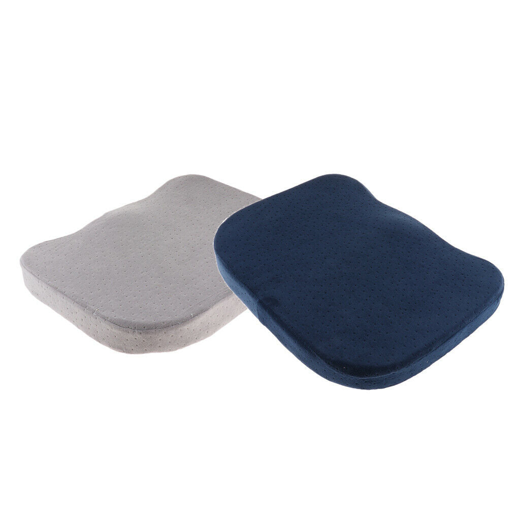 2X Breathable Soft Memory Foam Chair Seat Cushion Pad Removable Zipper Cover