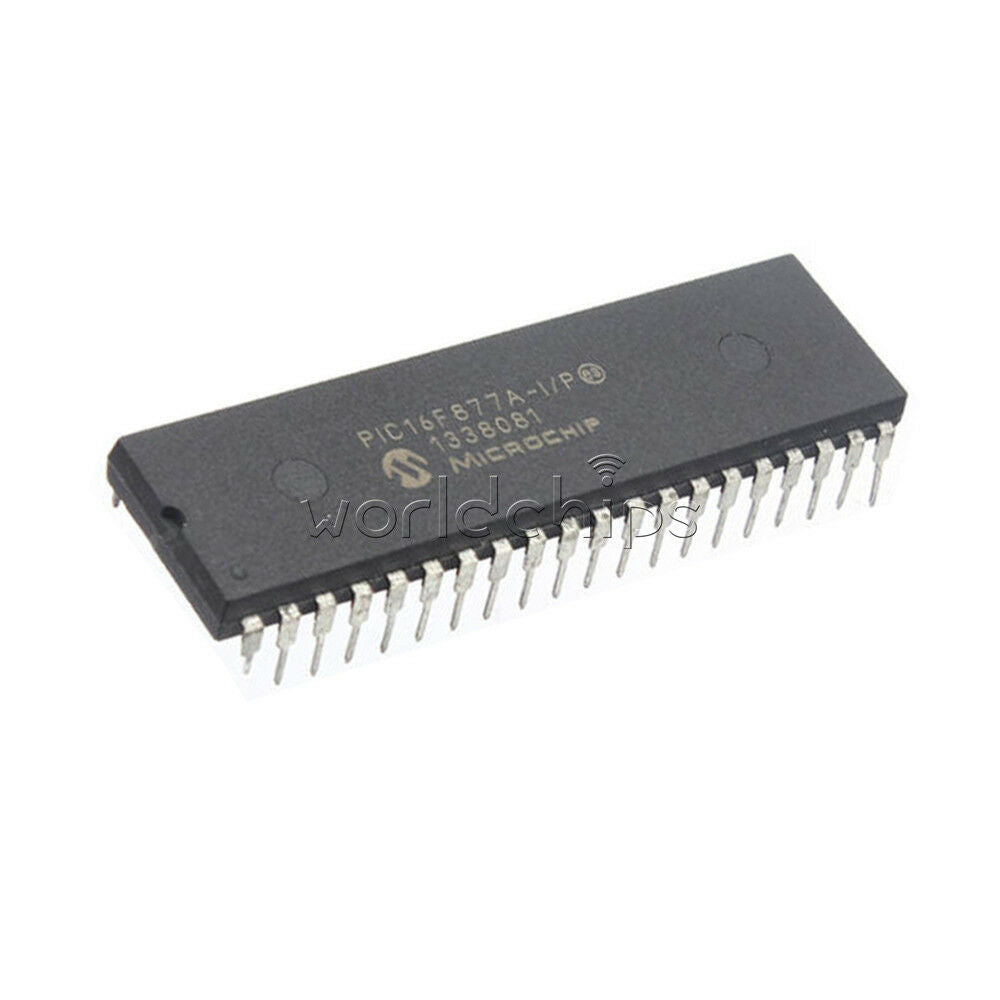 2PCS PIC16F877A-I/P DIP-40 PIC16F DIP40 MC Enhanced Flash Microchontroller