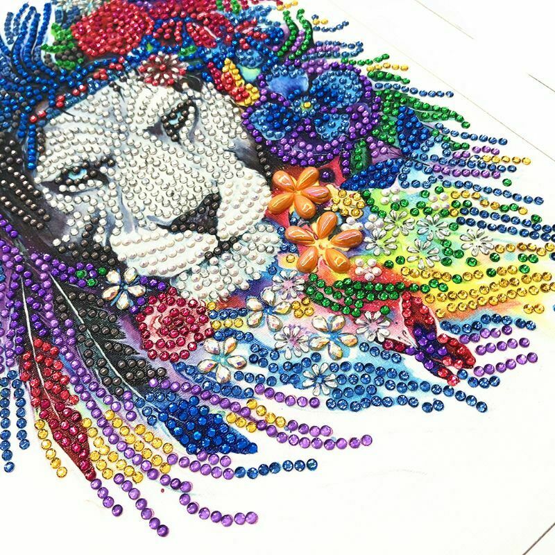 Lion 5D Special Shaped Diamond Painting Embroidery Cross Stitch Craft DIY