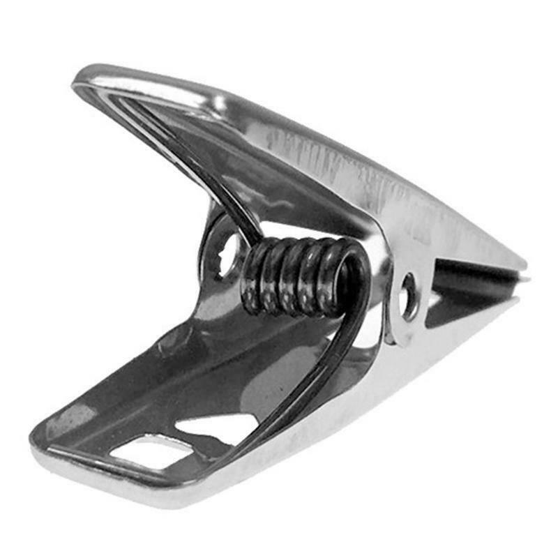 Metal Windproof Clip Strong Spring Stable and Tight Anti Fall Flat Mouth Design