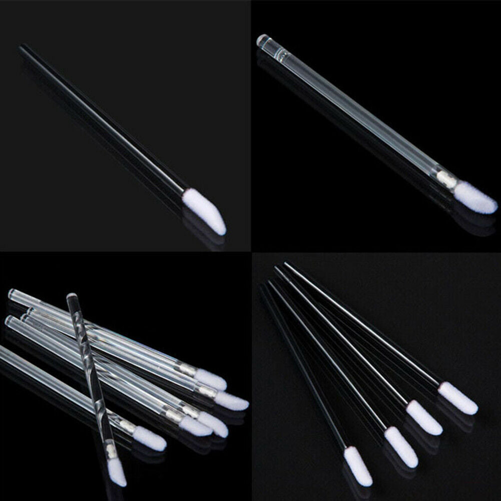 50Pcs Lip Gloss Brush Disposable Wands Lipstick Eyelash Extension Removal Utilit