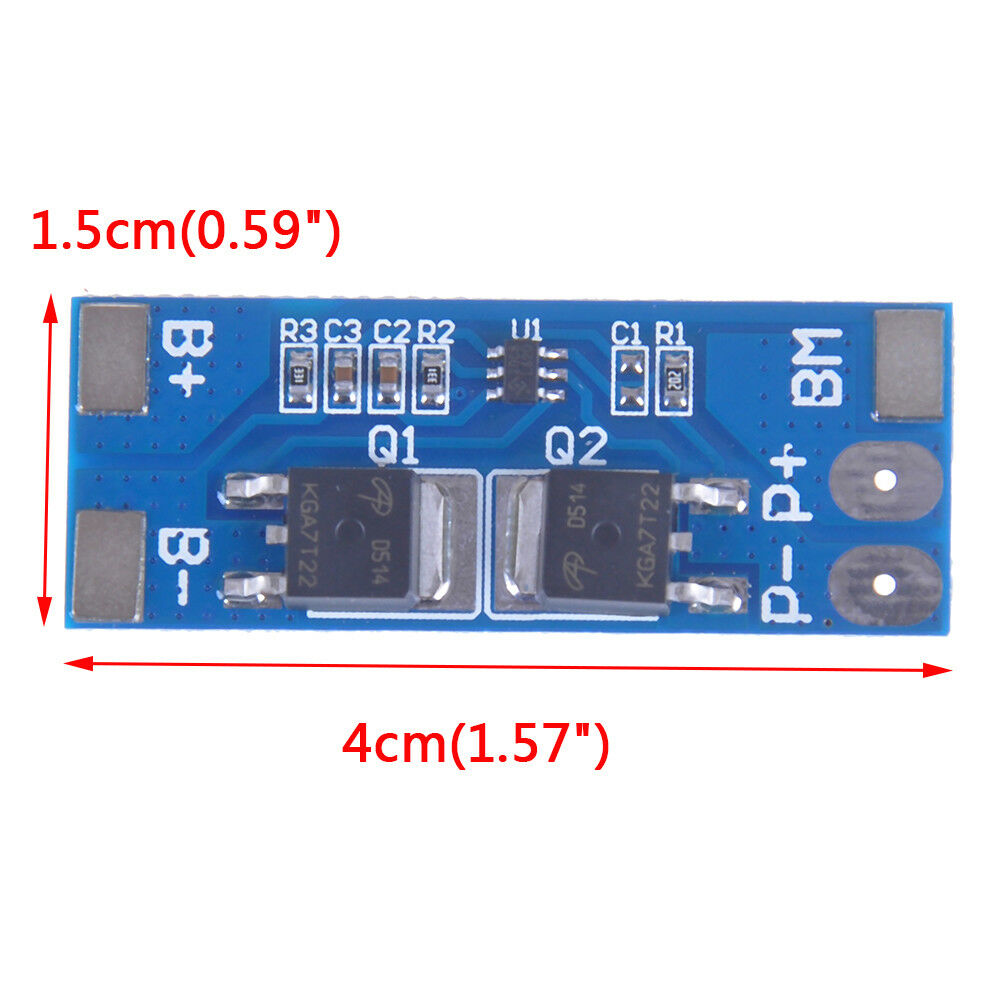 2S 8A 7.4V w/ Balance 18650 Li-ion lithium battery BMS charger protection .l8