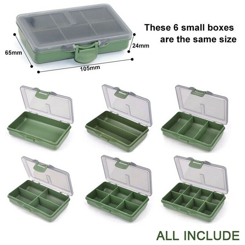 Carp Sea Fishing Coarse Tackle Box Complete Boxes System PP perfect for HookQ9L6