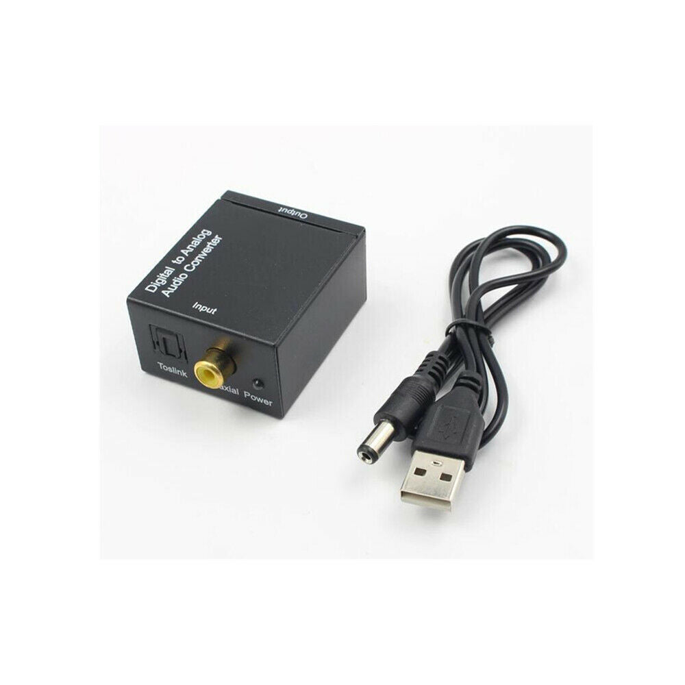 Digital TV Signal USB Fiber To Analog Audio Converter Dual Chip Decoder Adapter