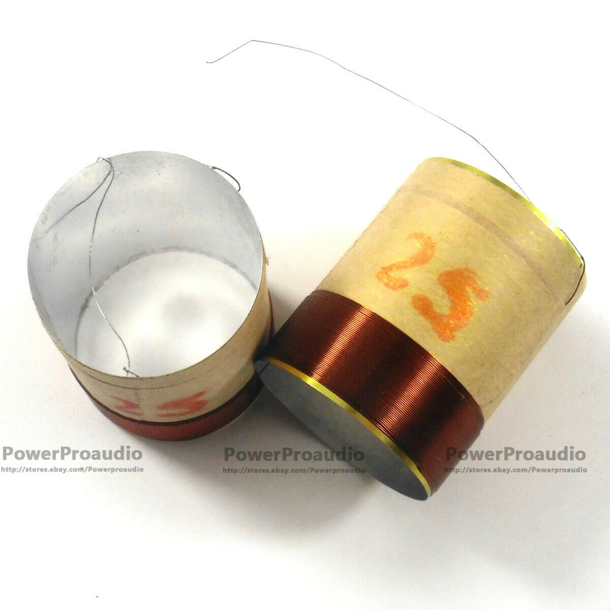 2pcs 25.5mm Voice coil Copper wire 8 Ohm For Loudspeaker Repair Tweeter 2layers
