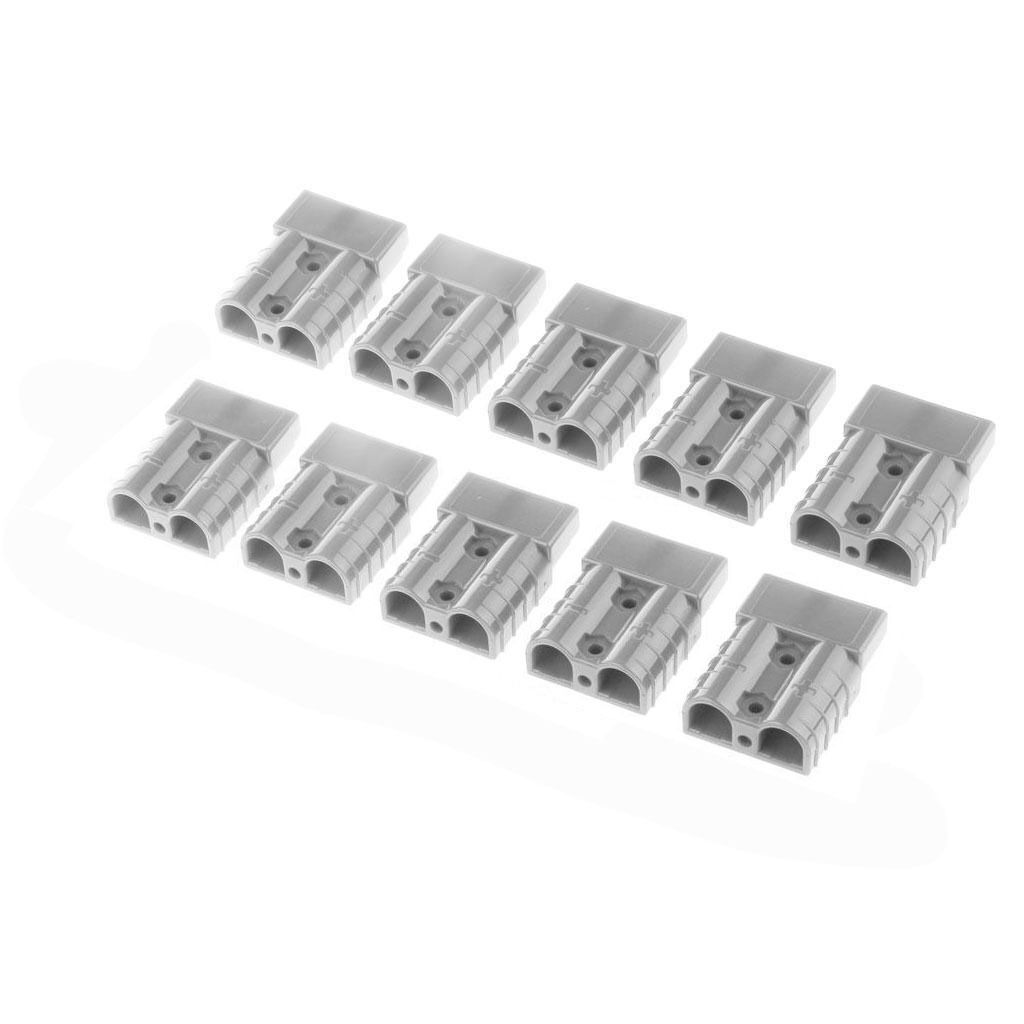 Battery Quick Connector 50A 8AWG Plug Connect Disconnect Winch Trailer Grey
