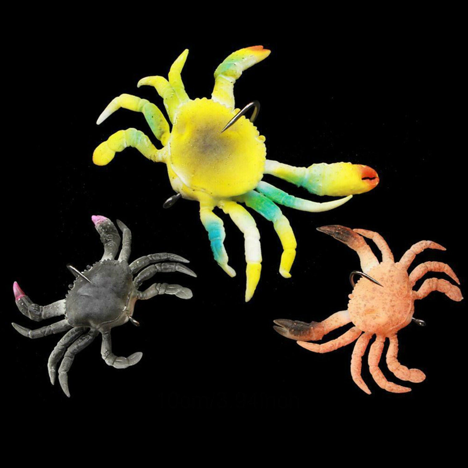 Topwater Duck Smash Crab Lure Soft Baits Treble Hooks Crab Fishing Lure