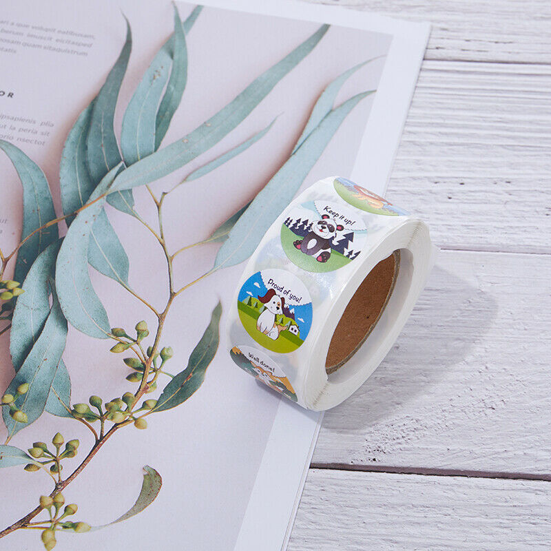 1inch Face Stickers for Kids 500pcs Reward Stickers 'WOW! YOU DID IT' Enc.l8