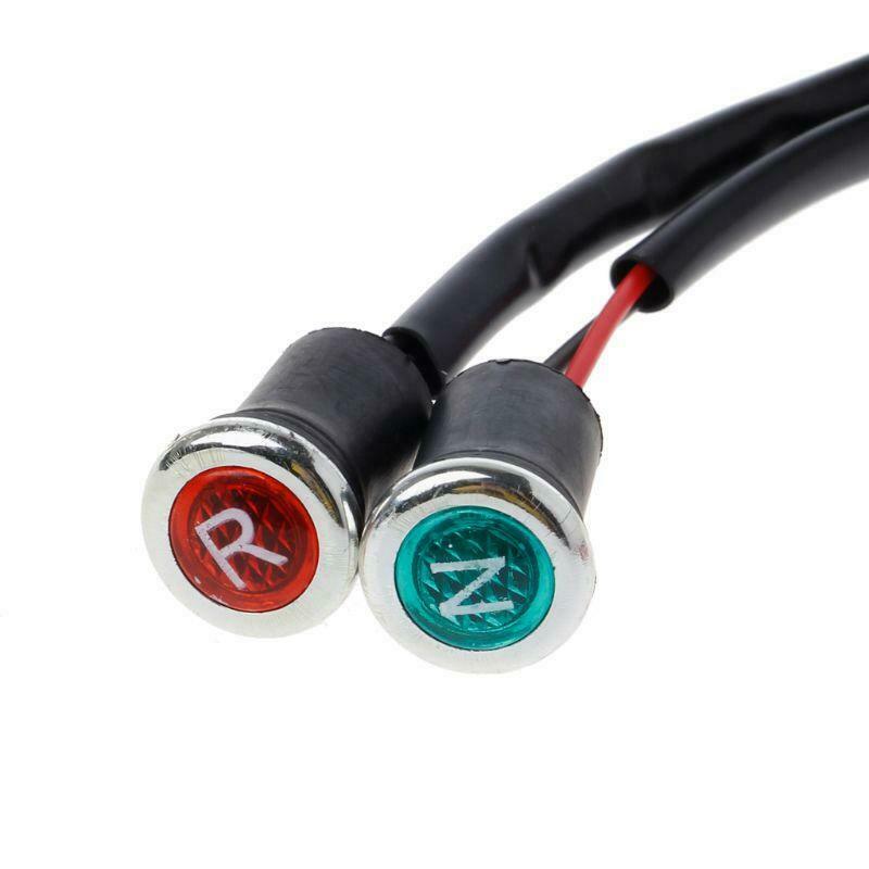 2Pcs Neutral Reverse Motorcycle N/R Light Indicator ATV Light Gear For 50cc 110c