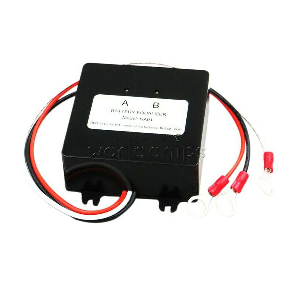 Solar Battery Bank System Voltage Equalizer 2X12V Lead-Acid Gel Battery Balancer