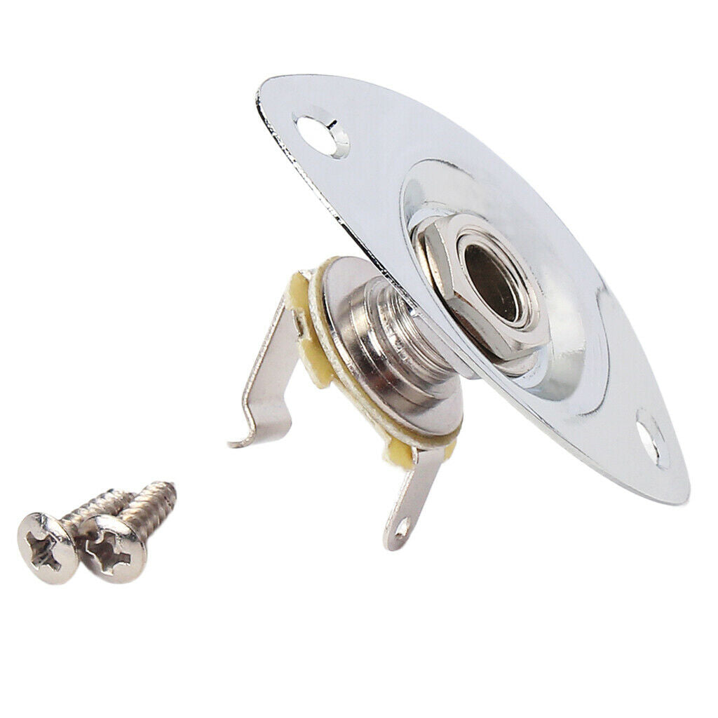 Electric Guitar Oval Shape Output   Plate 1/4inch for  ST  TL