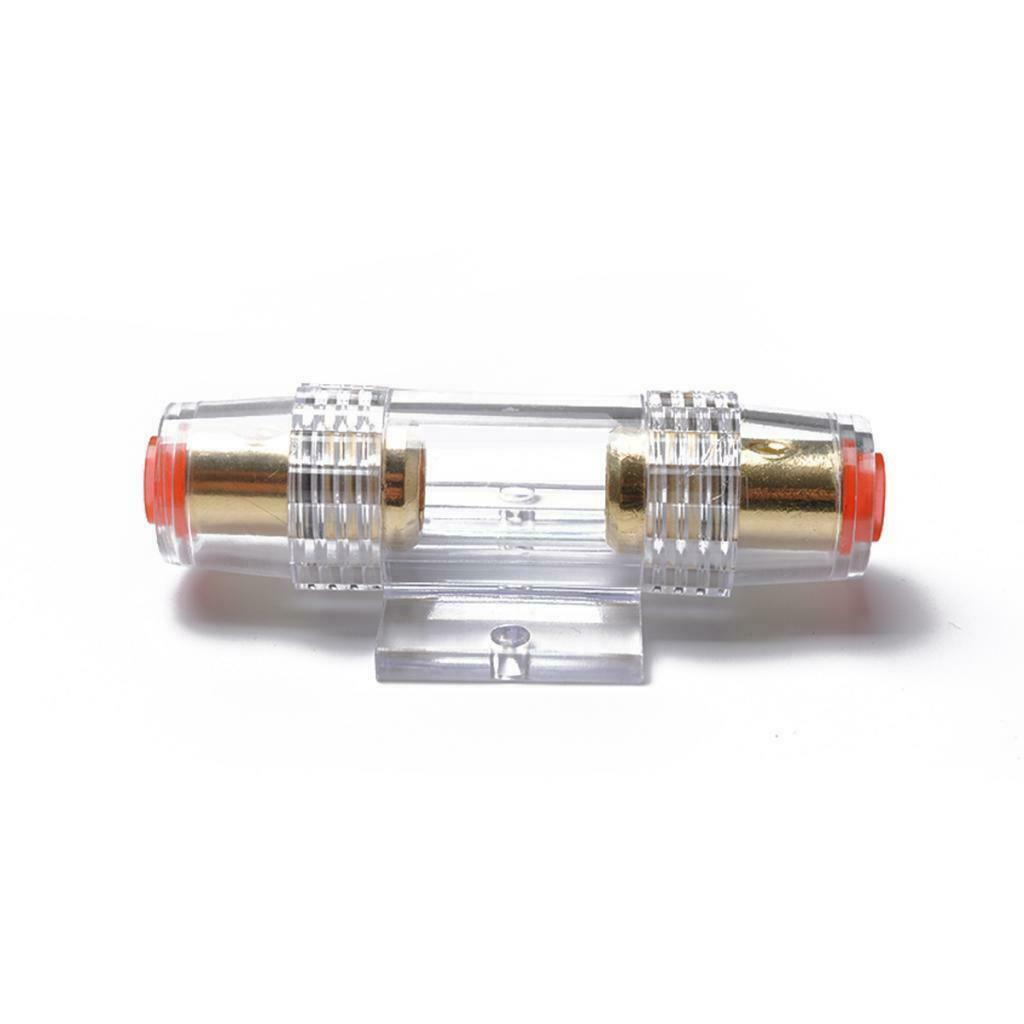 Car Audio Inline 4 or 8 Gauge AWG AGU Fuse Holder Box With 100 Amp Fuse