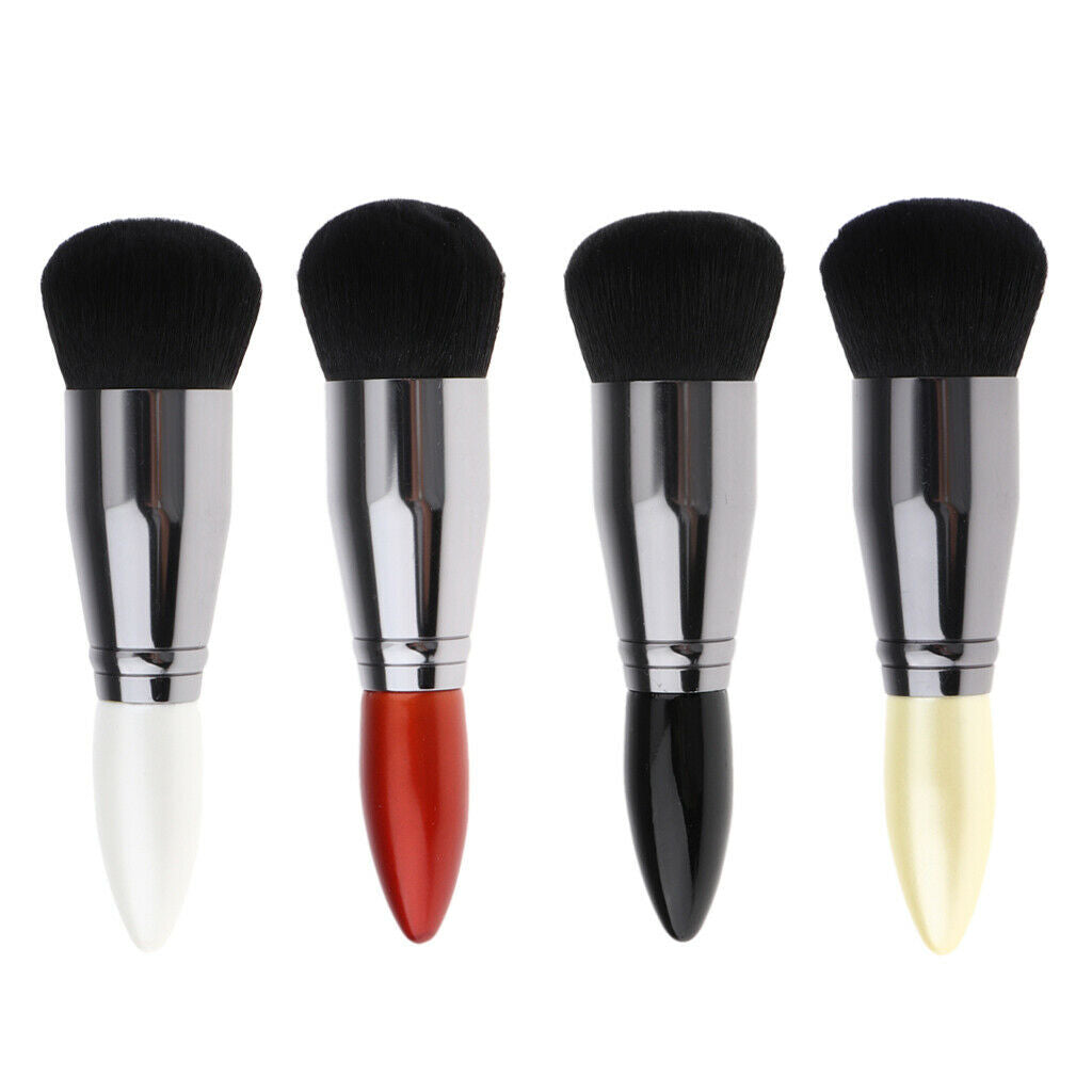 Mini Makeup Powder Brush Cosmetics Tools Multi Color Brush  White