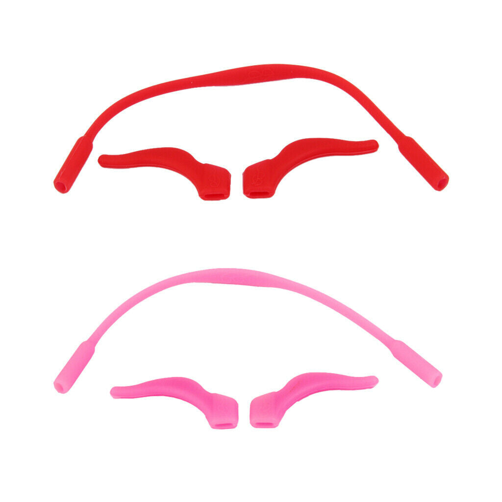 2 Sets Children's Sports Glasses Strap Neck Cord Holder Eyewear Retainer+