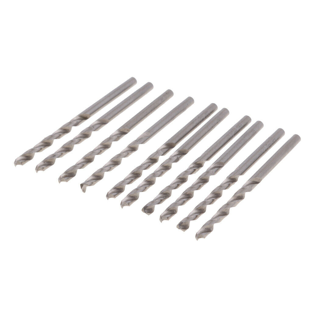 10Pcs HSS Super Twist Metal Drill Bit Set 3.0MM for Wood Plastic Hard Steels