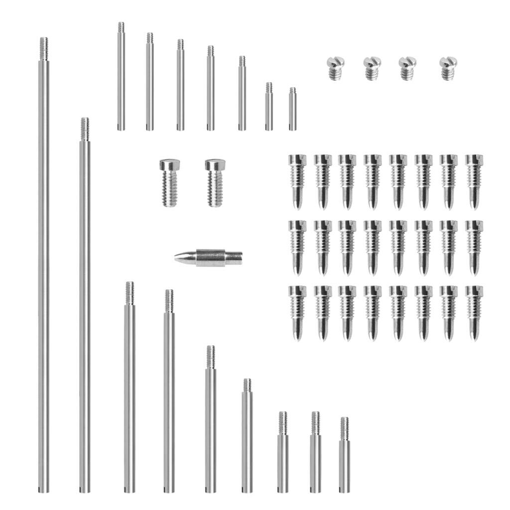 MagiDeal Metal Alto Sax Saxophone Repair Screw Parts Tapered Shafts Rods Kit