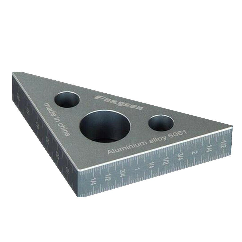 Aluminium Triangle Ruler Woodworking Height Measuring Tool Metric and inch