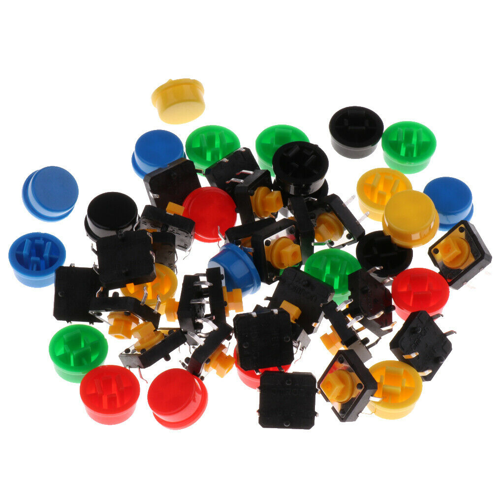 25Pcs 12x12x7.3mm Tact Tactile Push Button Momentary PCB Switch