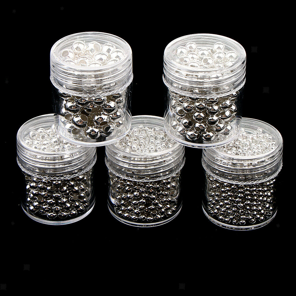 15 Bottles Bulk Size 2mm-5mm Rondelle Loose Spacer Beads DIY Findings Making