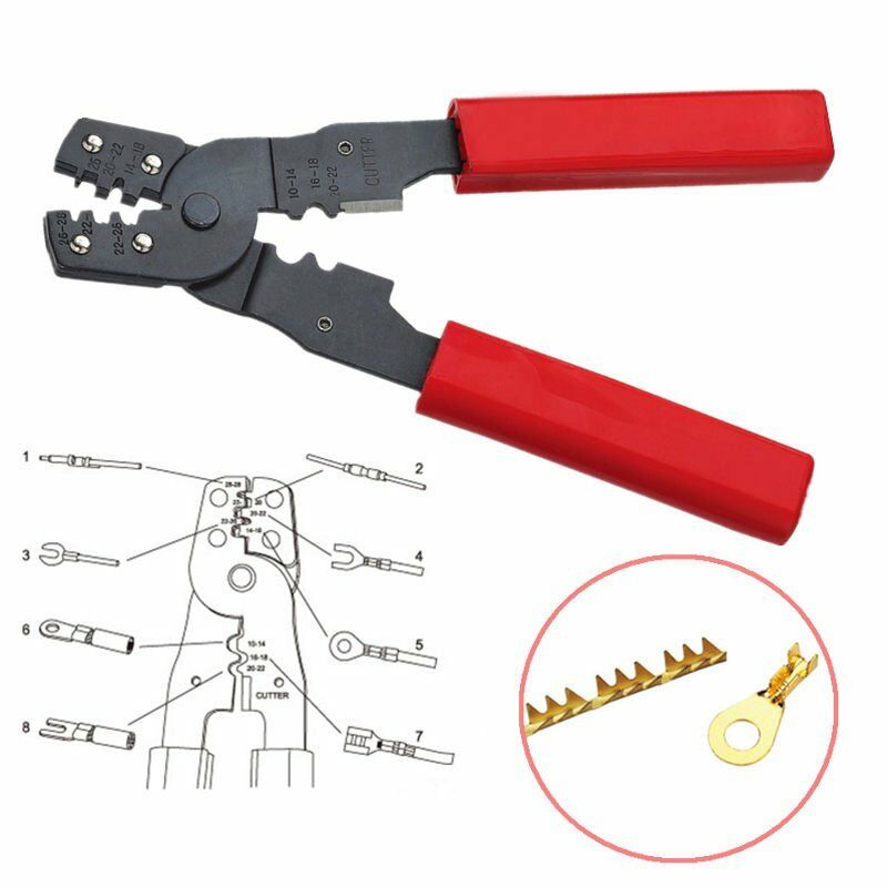 Multi Functional Wire Stripper Mini Portable Hand Crimping Plier Terminals Clamp