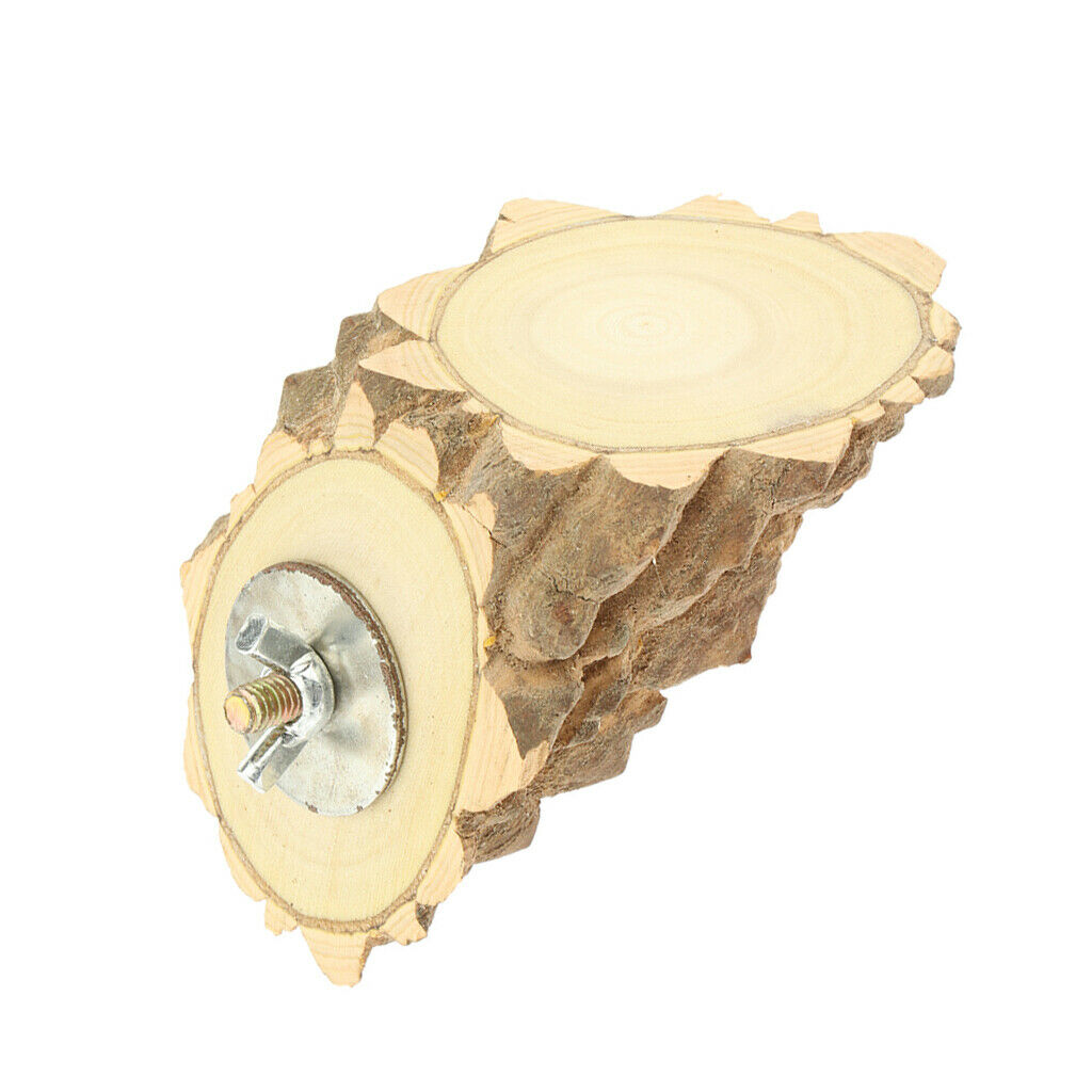 Natural Wooden Hamster Mouse Small Animals Lookout Platform 11x6x8cm