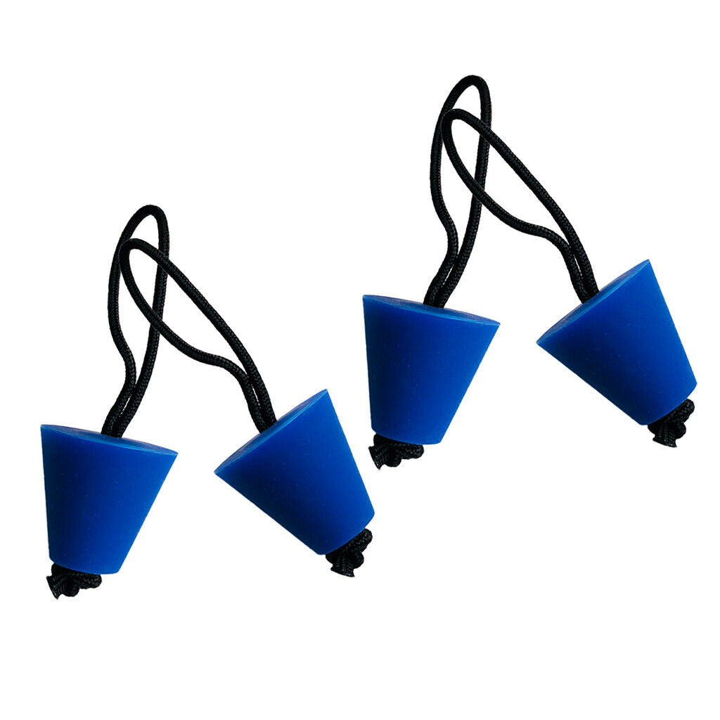 4Pcs Silicone Kayak Scupper Plug Drain Holes Plugs Kayak Stopper Bung Blue