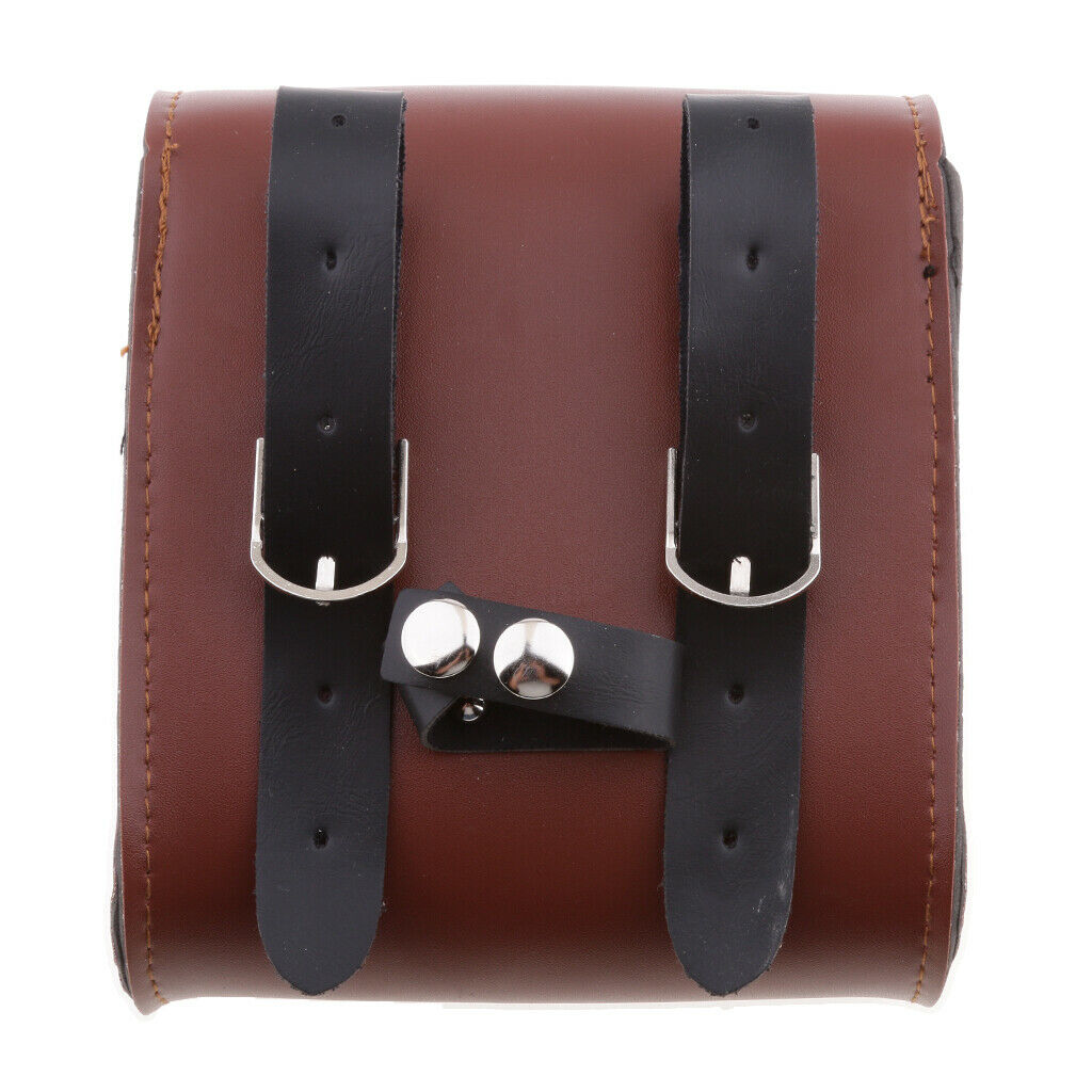 Motorcycle Leather Bike Side Storage Saddle Bag