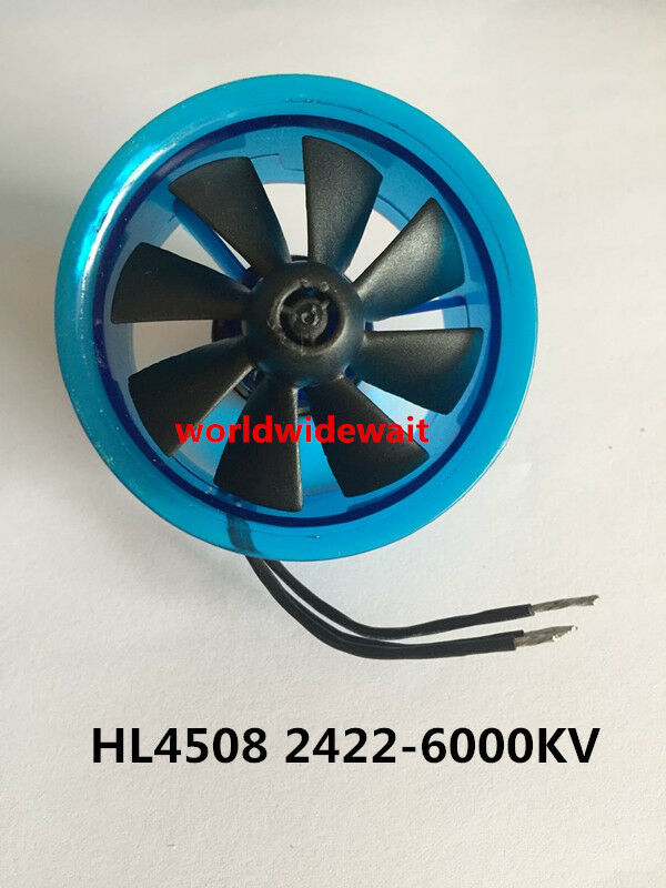 New HL4508 2422 6000KV Motor EDF 45mm Ducted Fan for RC Aircraft Airplane