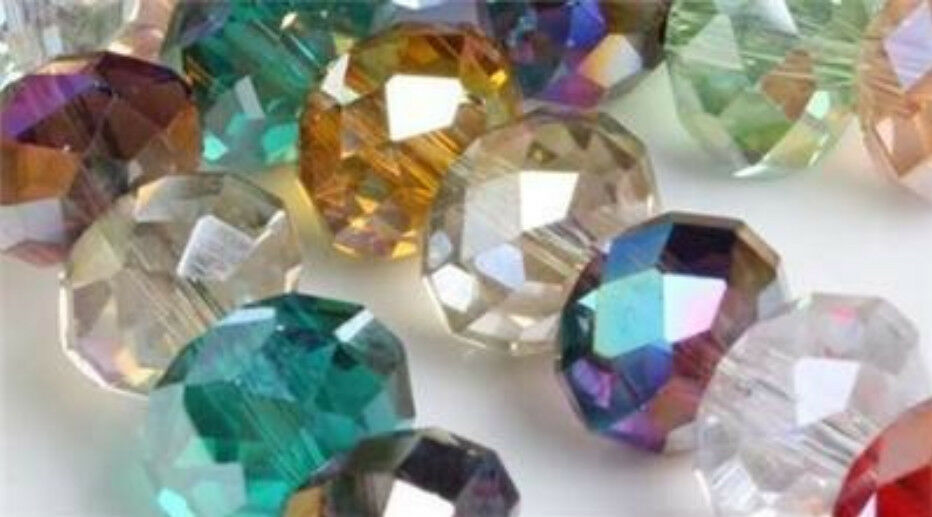1000Pcs Multicolor Crystal Loose Bead 6mm