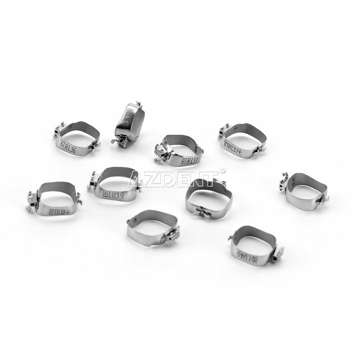 20set Dental Orthodontic 1st Molar M Bands &Buccal Tube Conv Roth.022 36#-40+#