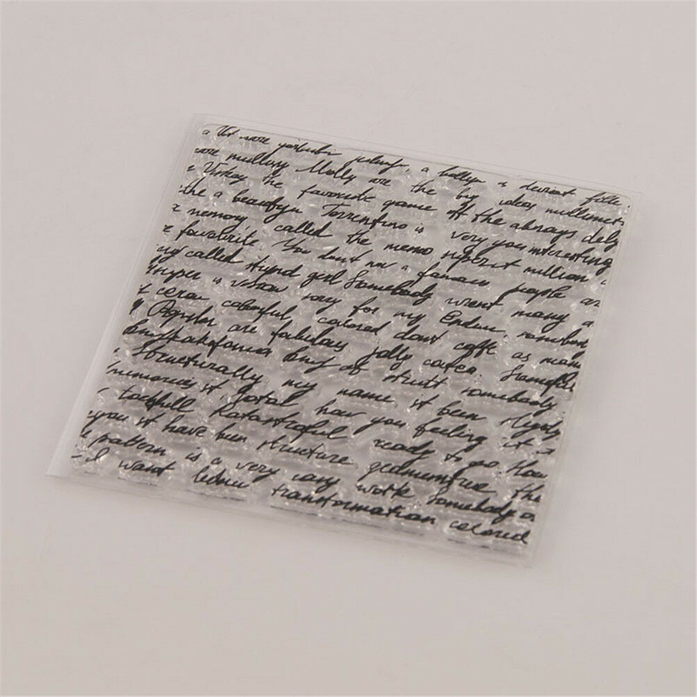 Literal Rubber Clear Stamp Cling Seal Scrapbooking Diary Card DIY Decor Craft Pb