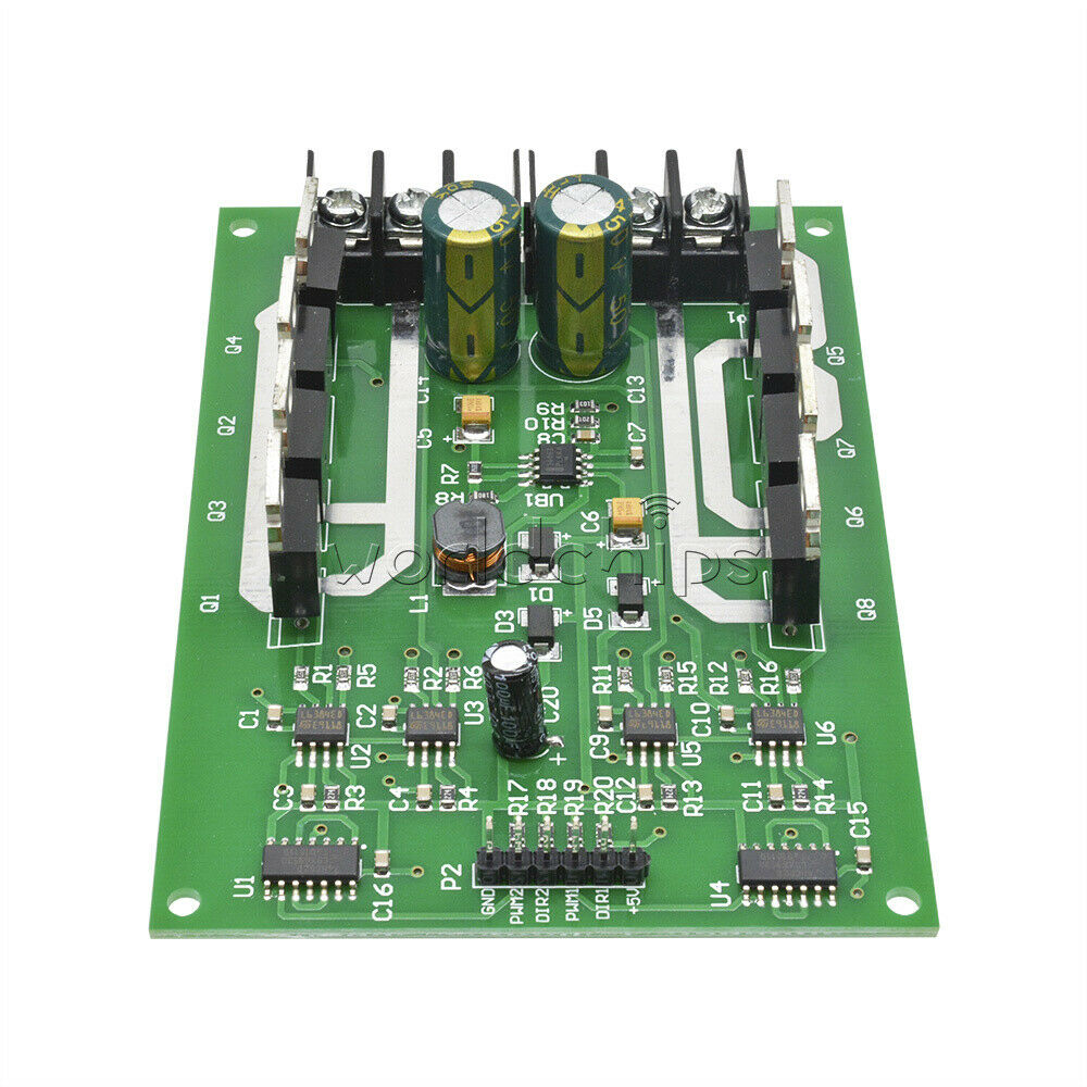 Dual DC Motor Driver Module board H-bridge MOSFET IRF3205 3-36V 15A